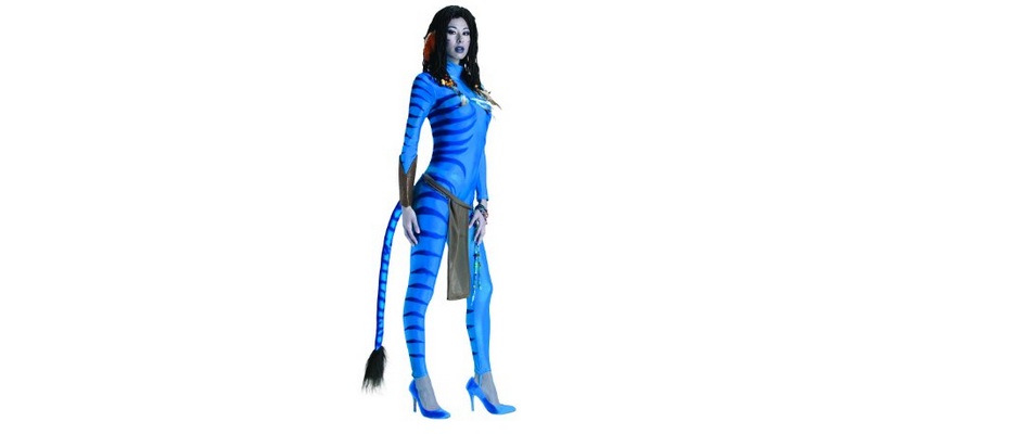 Blaue Avatar Ganzkörperverkleidung