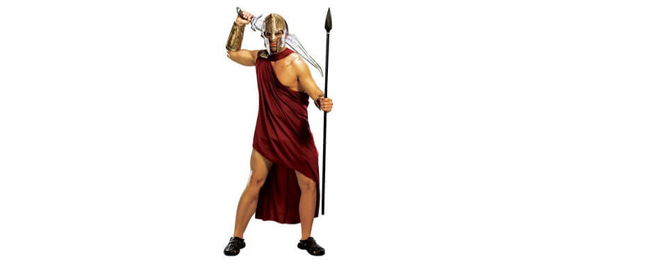 Spartaner mit Umhang